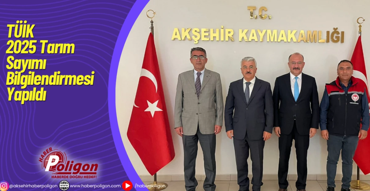 TÜİK 2025 Tarım Sayımı Bilgilendirmesi Yapıldı
