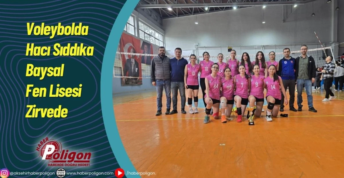 Voleybolda Hacı Sıddıka Baysal Fen Lisesi Zirvede