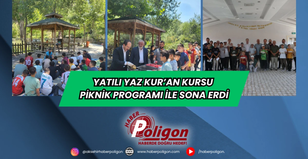 Yatılı Yaz Kur’an Kursu Piknik Programı İle Sona Erdi