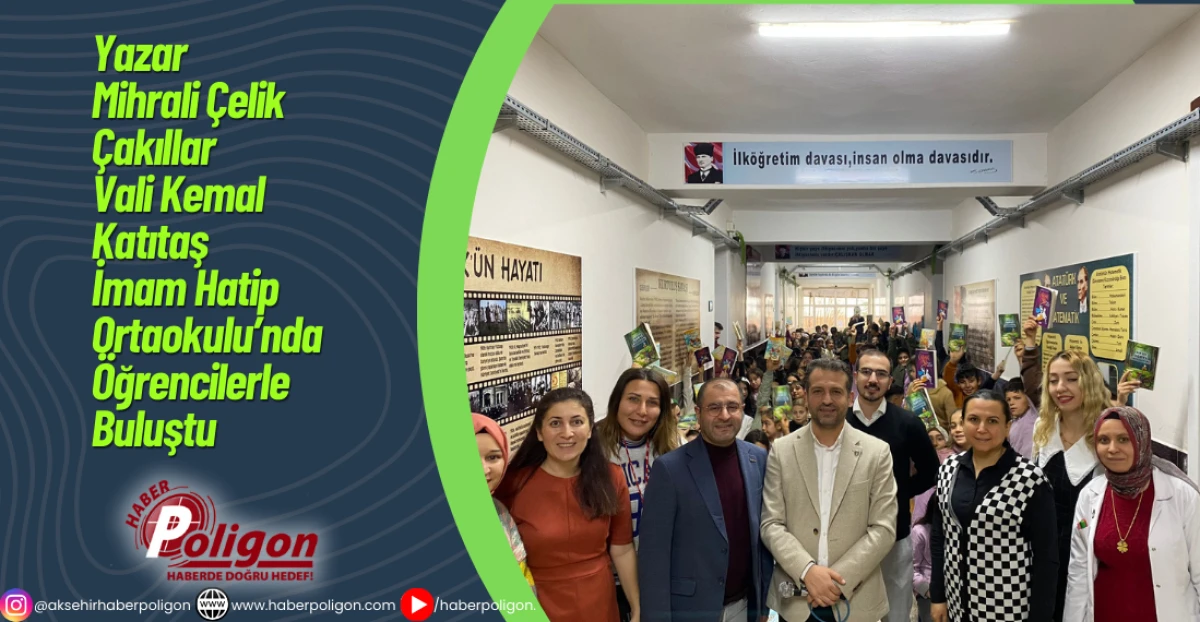 Yazar Mihrali Çelik, Çakıllar Vali Kemal Katıtaş İmam Hatip Ortaokulu’nda Öğrencilerle Buluştu