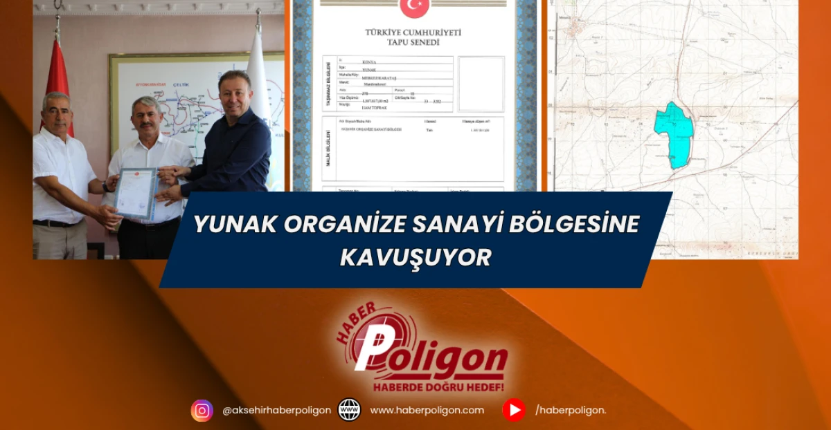 Yunak Organize Sanayi Bölgesine Kavuşuyor