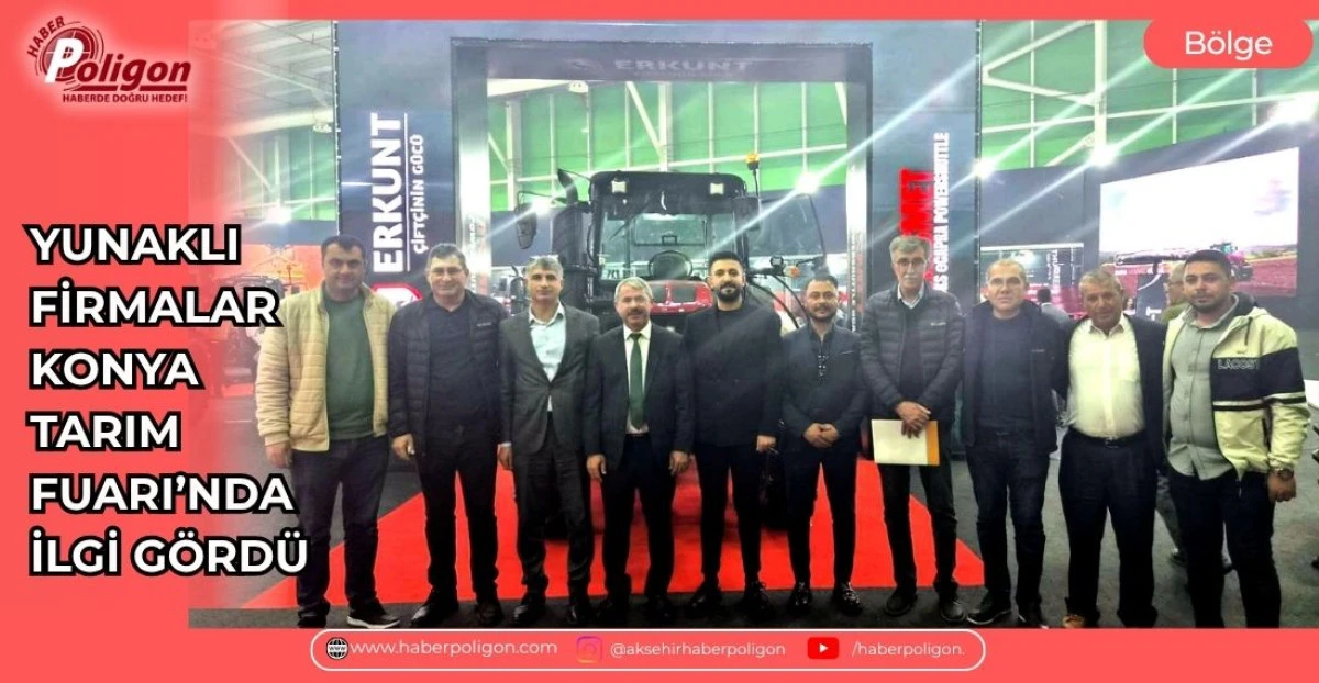 YUNAKLI FİRMALAR KONYA TARIM FUARI&rsquo;NDA İLGİ G&Ouml;RD&Uuml;