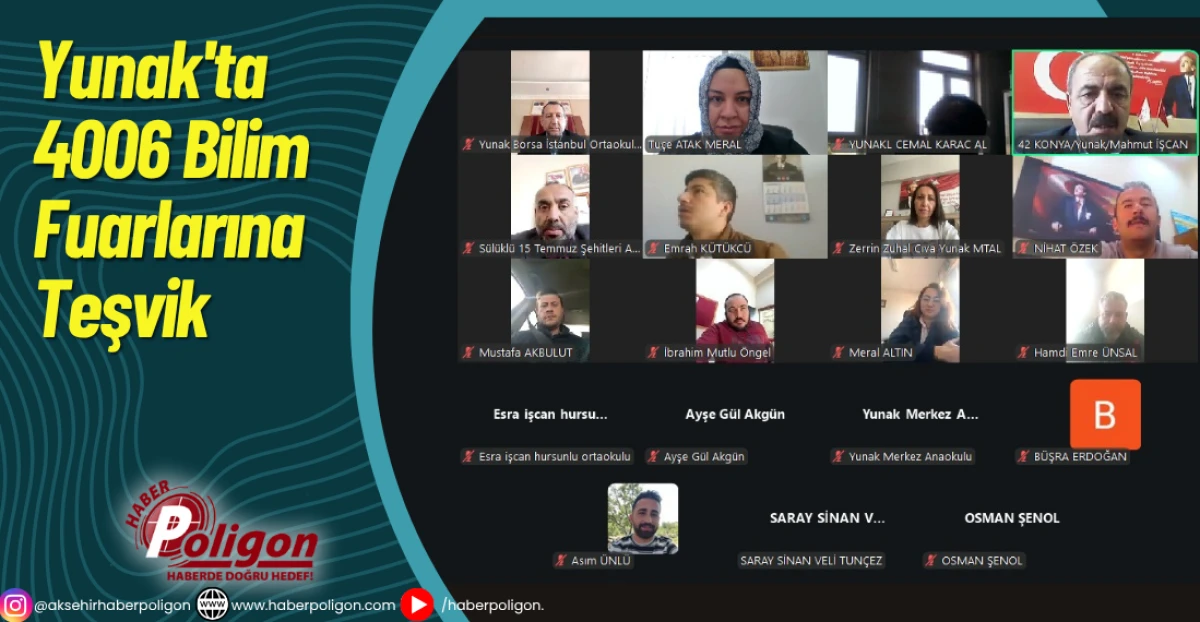 Yunak'ta 4006 Bilim Fuarlarına Teşvik 