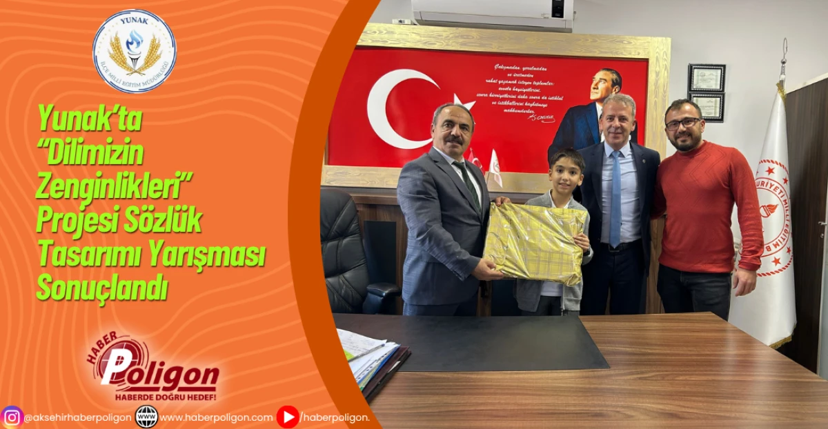 Yunak’ta “Dilimizin Zenginlikleri” Projesi Sözlük Tasarımı Yarışması Sonuçlandı