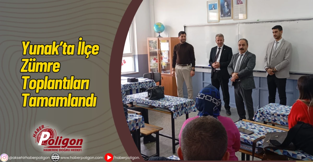 Yunak&rsquo;ta İl&ccedil;e Z&uuml;mre Toplantıları Tamamlandı