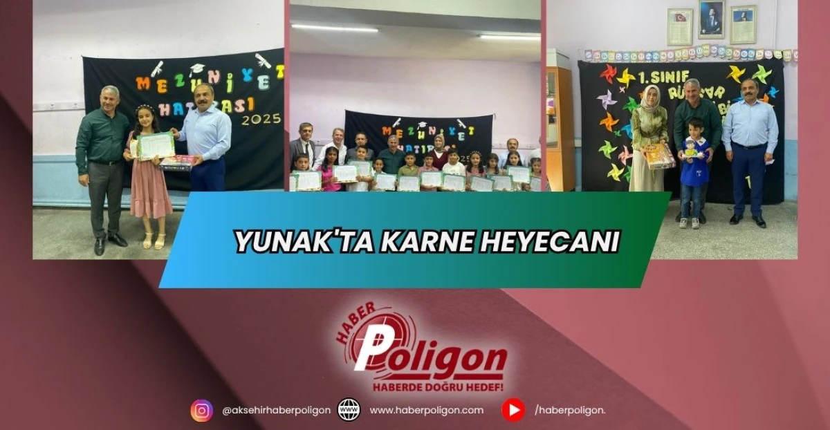 Yunak'ta Karne Heyecanı