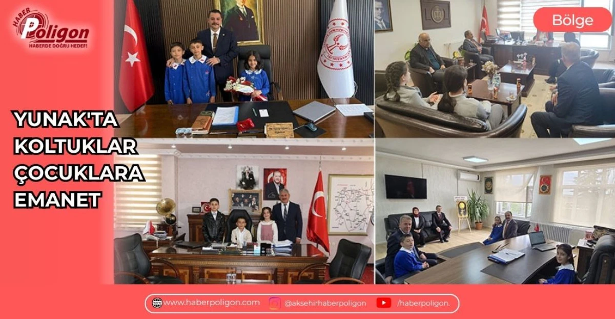 YUNAK'TA KOLTUKLAR &Ccedil;OCUKLARA EMANET