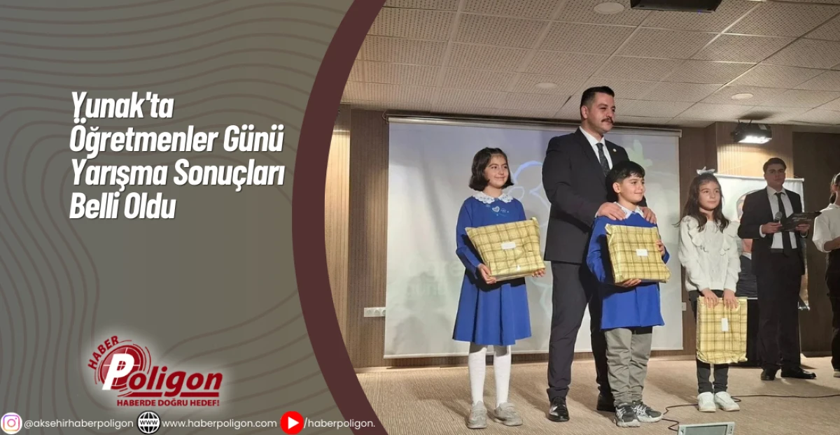 Yunak'ta Öğretmenler Günü Yarışma Sonuçları Belli Oldu