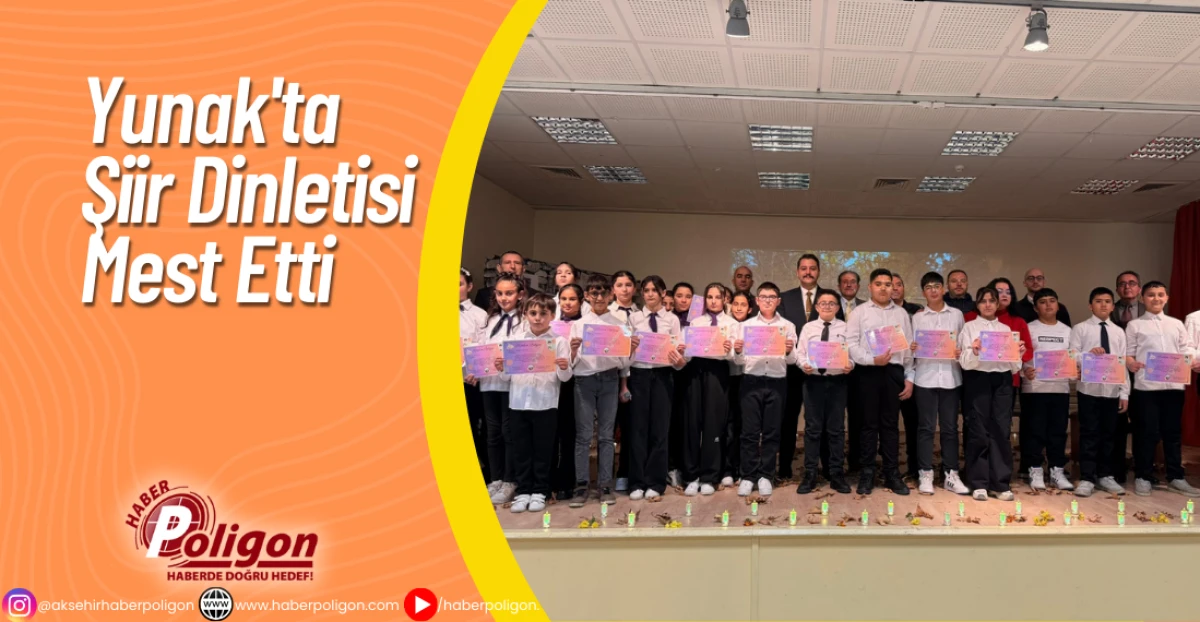 Yunak'ta Şiir Dinletisi Mest Etti