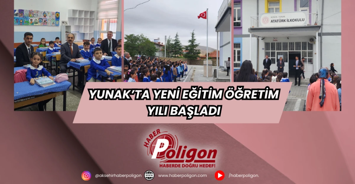 Yunak'ta Yeni Eğitim Öğretim Yılı Başladı 