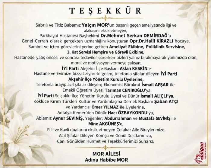 Süresi ayarlardan ayarlanabilir
